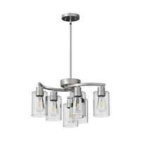 The Sheridan Industrial Glass Chandelier