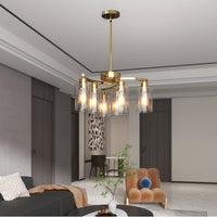 The Sheridan Industrial Glass Chandelier
