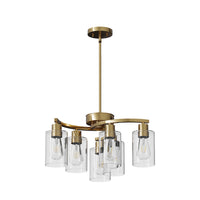 The Sheridan Industrial Glass Chandelier