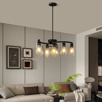 The Sheridan Industrial Glass Chandelier