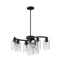 The Sheridan Industrial Glass Chandelier