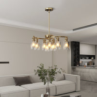 The Sheridan Industrial Glass Chandelier
