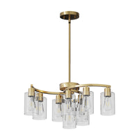 The Sheridan Industrial Glass Chandelier