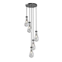 The Delacroix Raindrop Cluster Pendant Chandelier
