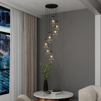 The Delacroix Raindrop Cluster Pendant Chandelier