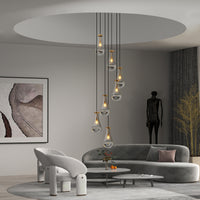 The Delacroix Raindrop Cluster Pendant Chandelier