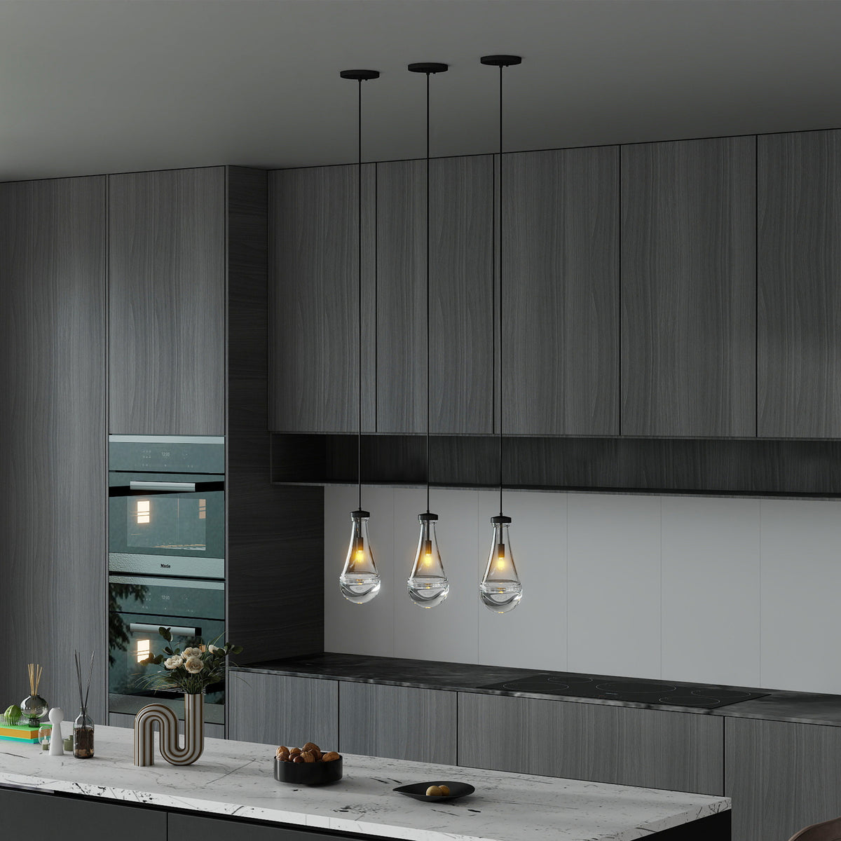 The Delacroix Raindrop Single Pendant Light