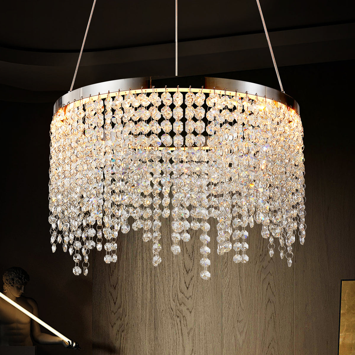 The Celestine Luxury Crystal LED Chandelier