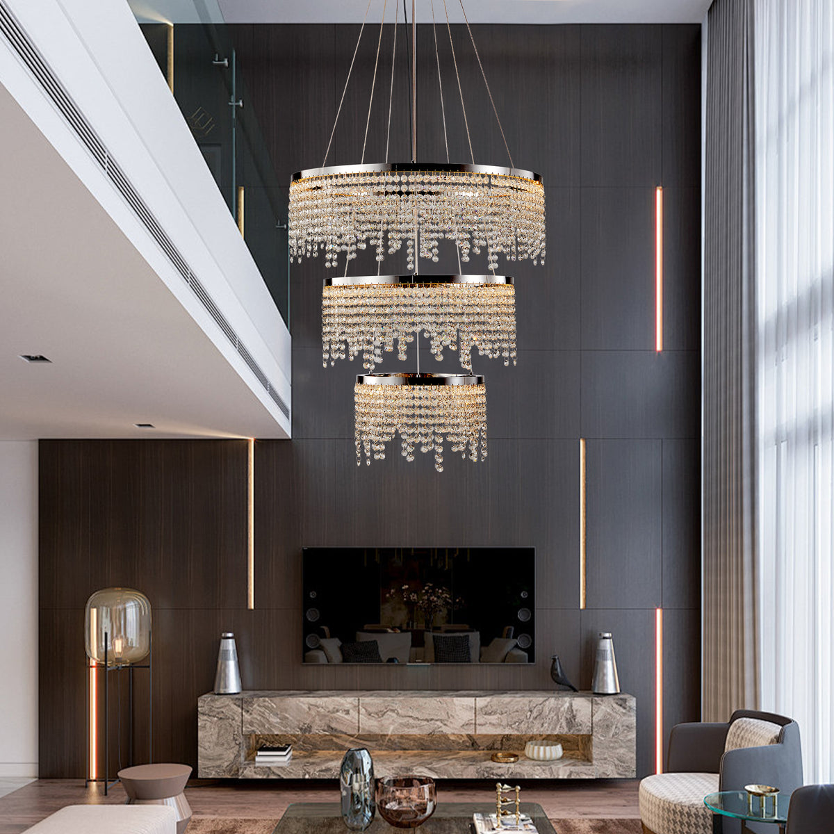 The Celestine Luxury Crystal LED Chandelier