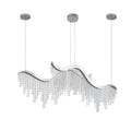 The Celestine Wave Crystal LED Chandelier