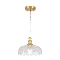 The Fenwick Vintage Floral Glass Pendant Light