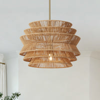 The Calloway Seagrass Woven Pendant Light