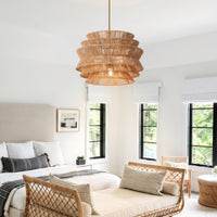 The Calloway Seagrass Woven Pendant Light