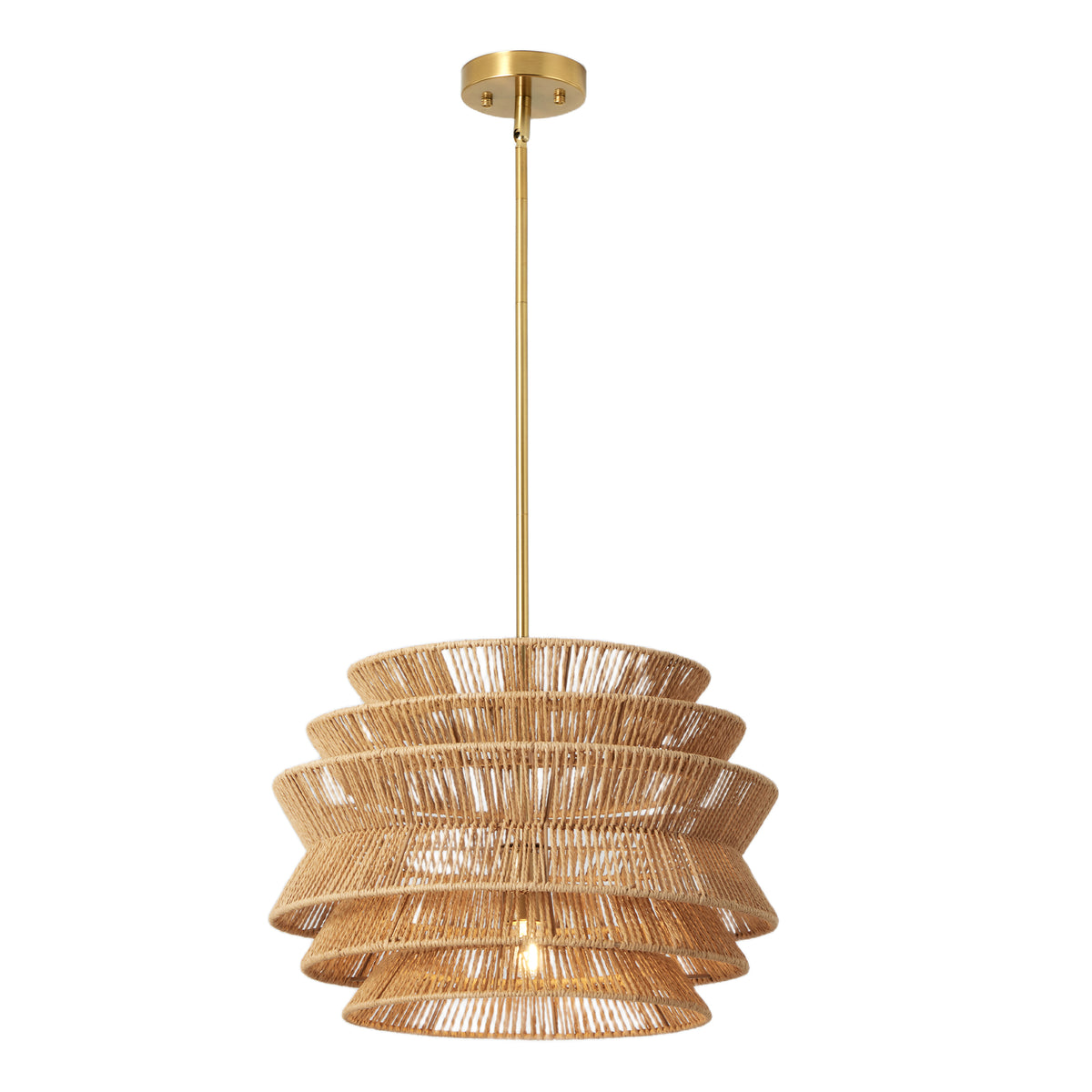 The Calloway Seagrass Woven Pendant Light