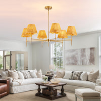 The Thatcher Rattan Boho Chandelier