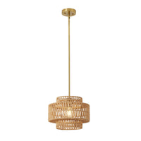 The Larkin Hand-Woven Rattan Pendant Light