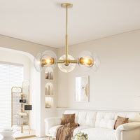 Modern Gold Sputnik Chandelier