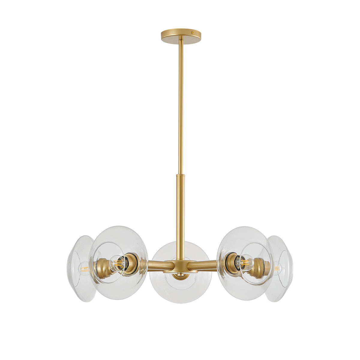 Modern Gold Sputnik Chandelier