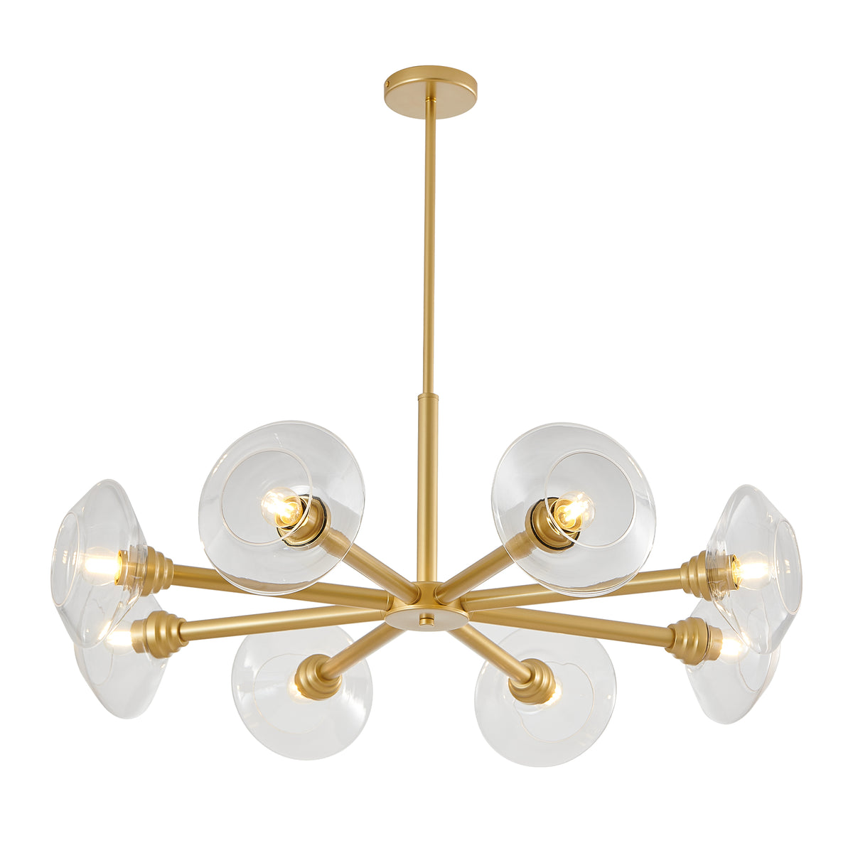 Modern Gold Sputnik Chandelier