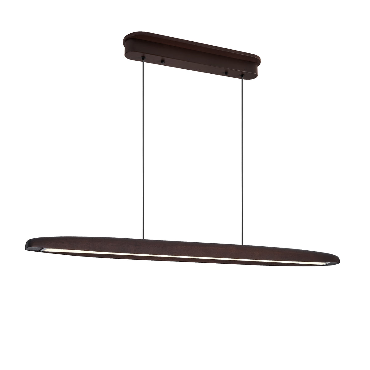 The Solstice Streamline Wood LED Pendant Light
