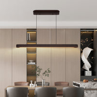 The Amara Walnut Wood LED Pendant Light
