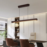 The Amara Walnut Wood LED Pendant Light