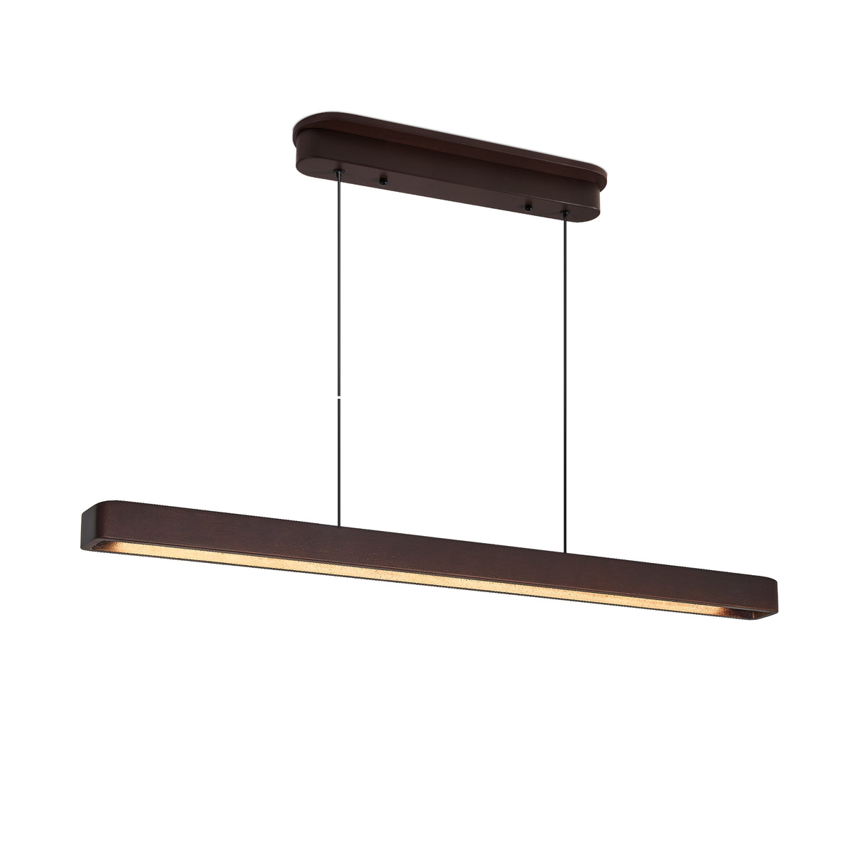 The Amara Walnut Wood LED Pendant Light