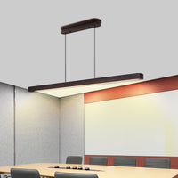 The Amara Walnut Wood LED Pendant Light