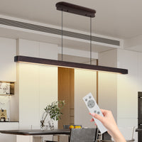 The Amara Walnut Wood LED Pendant Light