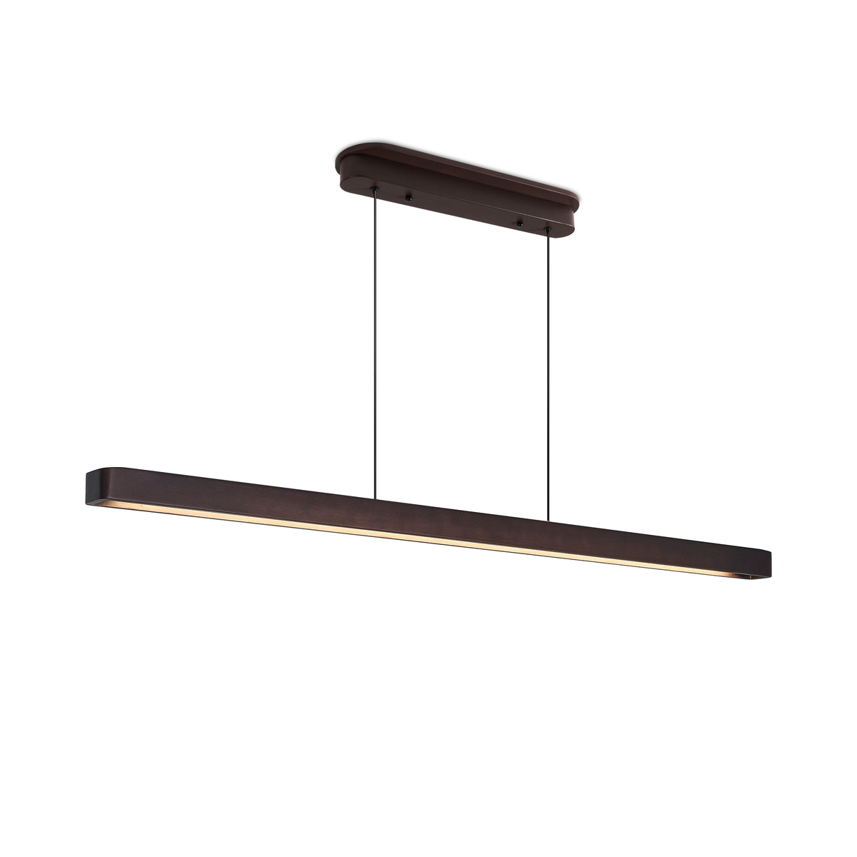 The Amara Walnut Wood LED Pendant Light