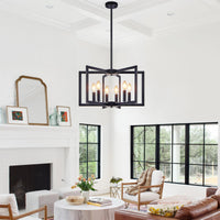Modern Geometric Metal Chandelier