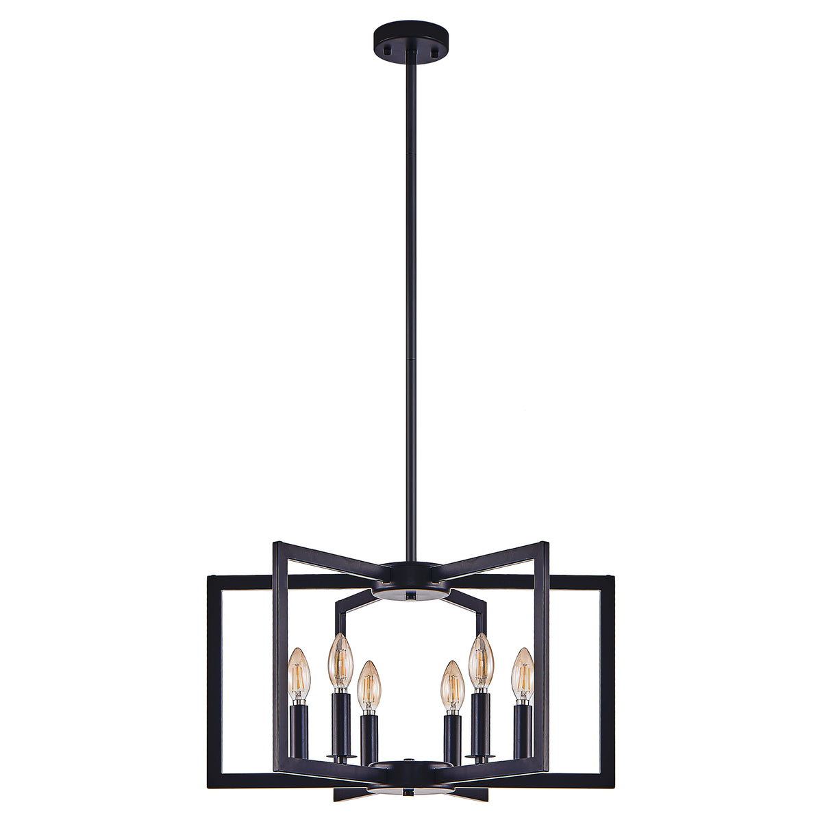 Modern Geometric Metal Chandelier