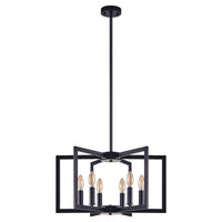 Modern Geometric Metal Chandelier