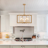 Modern Geometric Metal Chandelier