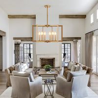 Modern Geometric Metal Chandelier