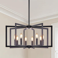 Modern Geometric Metal Chandelier