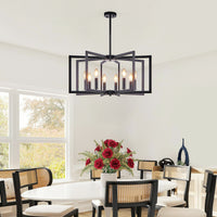Modern Geometric Metal Chandelier