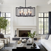 Modern Geometric Metal Chandelier