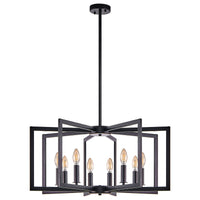 Modern Geometric Metal Chandelier