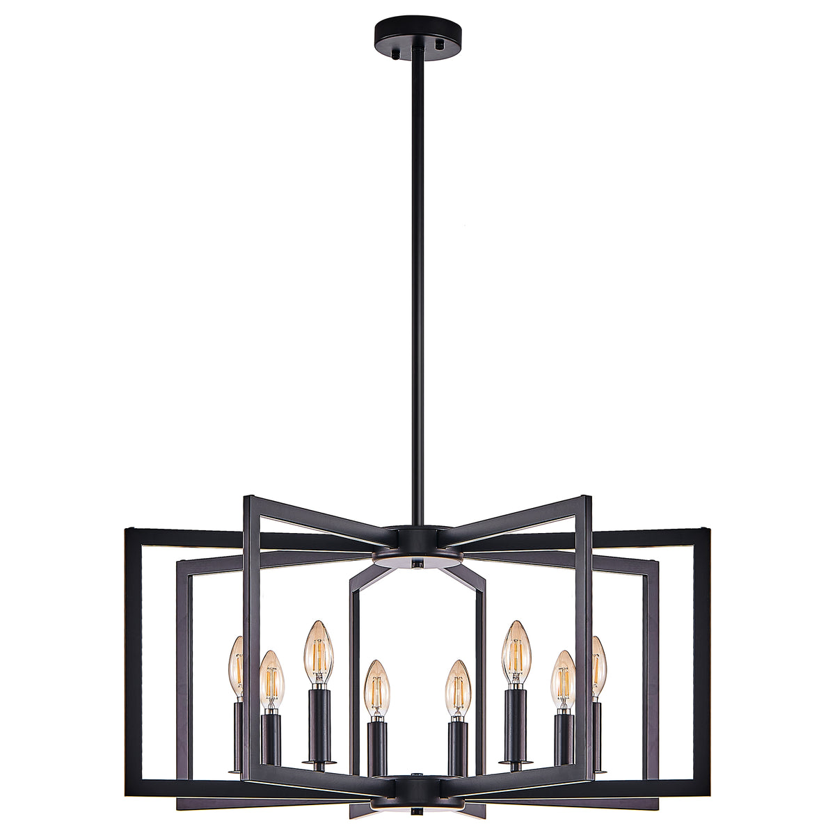 Modern Geometric Metal Chandelier