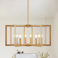 Modern Geometric Metal Chandelier