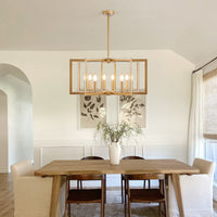 Modern Geometric Metal Chandelier