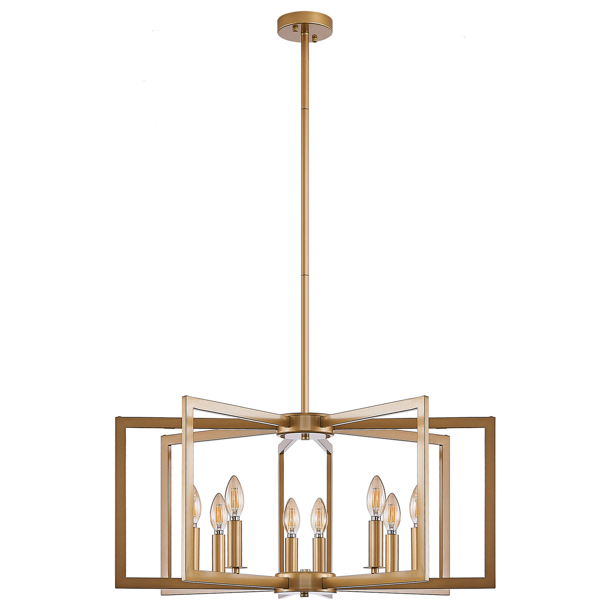 Modern Geometric Metal Chandelier