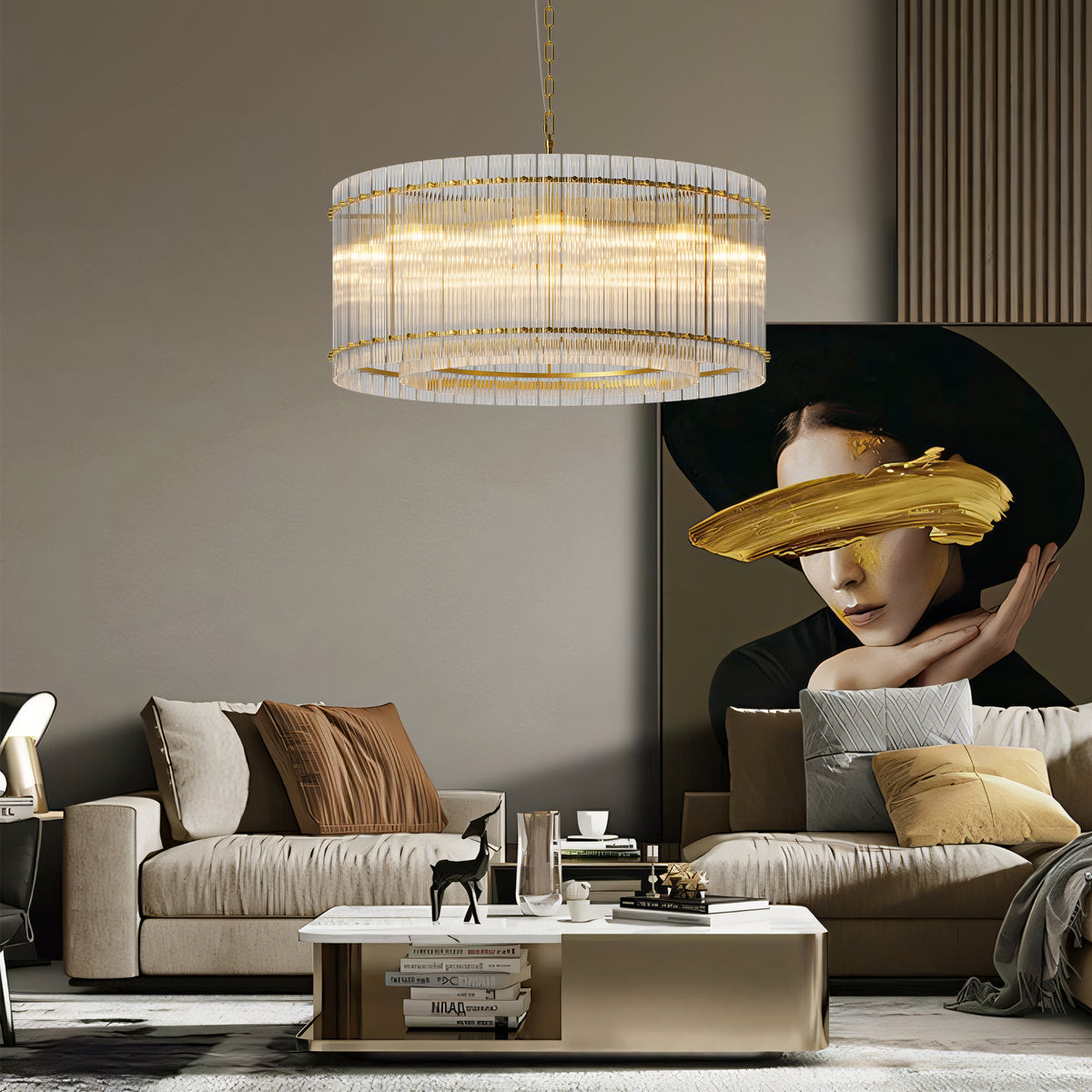Modern Crystal Glass Chandelier