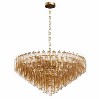 The Marguerite Tiered Smoke Glass Chandelier