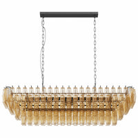 The Marguerite Tiered Smoke Glass Chandelier