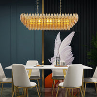 The Marguerite Tiered Smoke Glass Chandelier