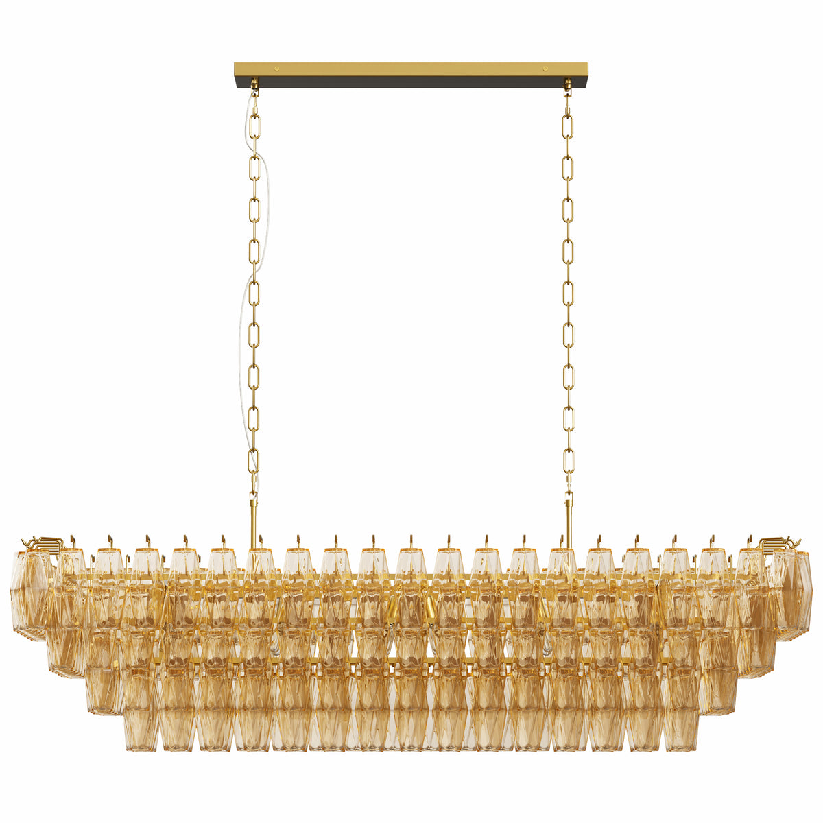 The Marguerite Tiered Smoke Glass Chandelier