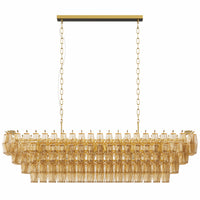 The Marguerite Tiered Smoke Glass Chandelier