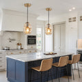 The Odette Hand-Blown Wavy Glass Pendant Light